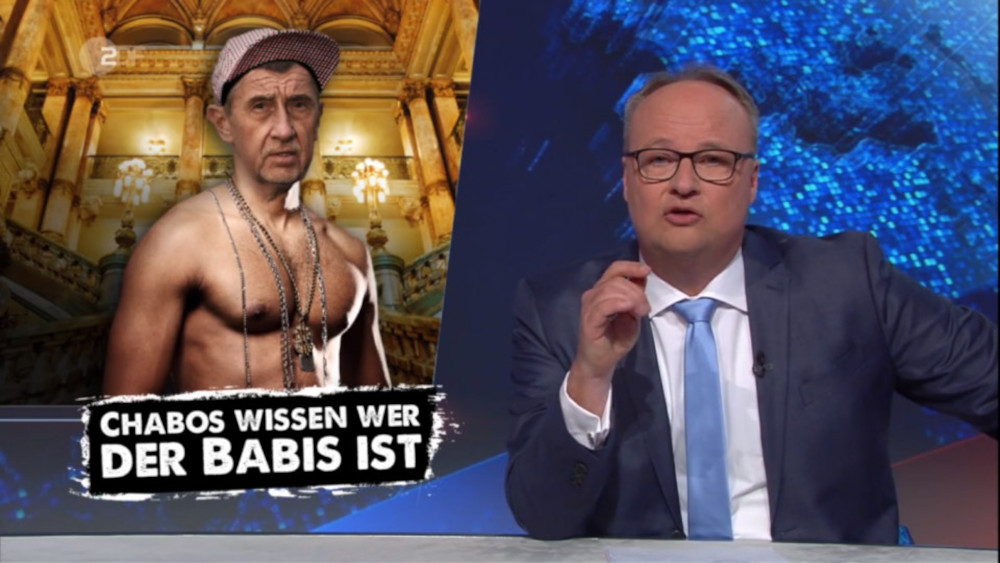 Kvalitní satiru dělá i pořad Die Heute Show německé veřejnoprávní ZDF. Vloni v květnu si dělal legraci i z Andreje Babiše či Viktora Orbána a z toho, jak východoevropští političtí lídři využívají evropské dotace také k posilování vlastních politických pozic. Foto ZDF