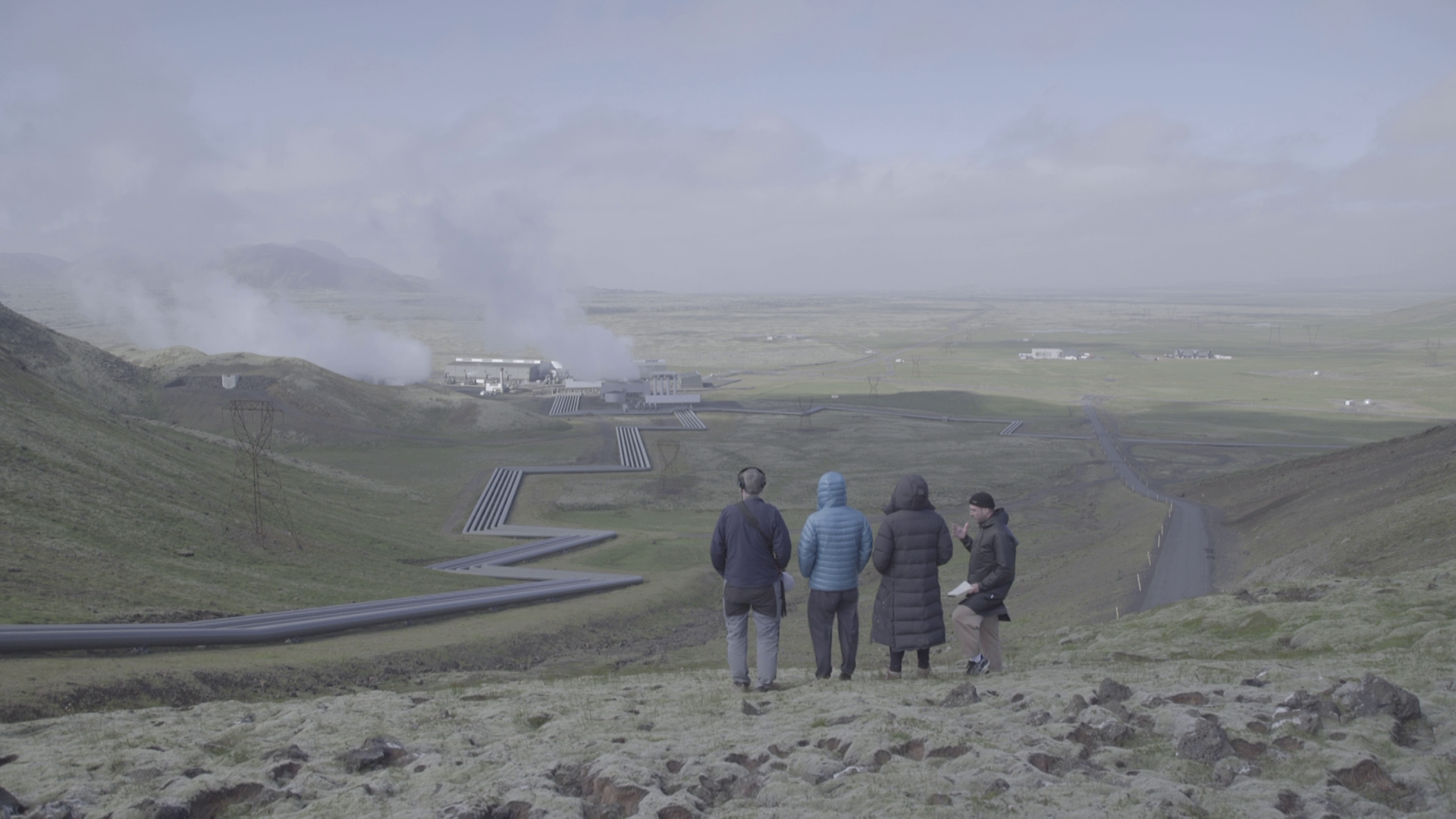 Geotermální elektrárna Hellisheiði. Z filmu <b><i>Neviditelné krajiny</i></b>