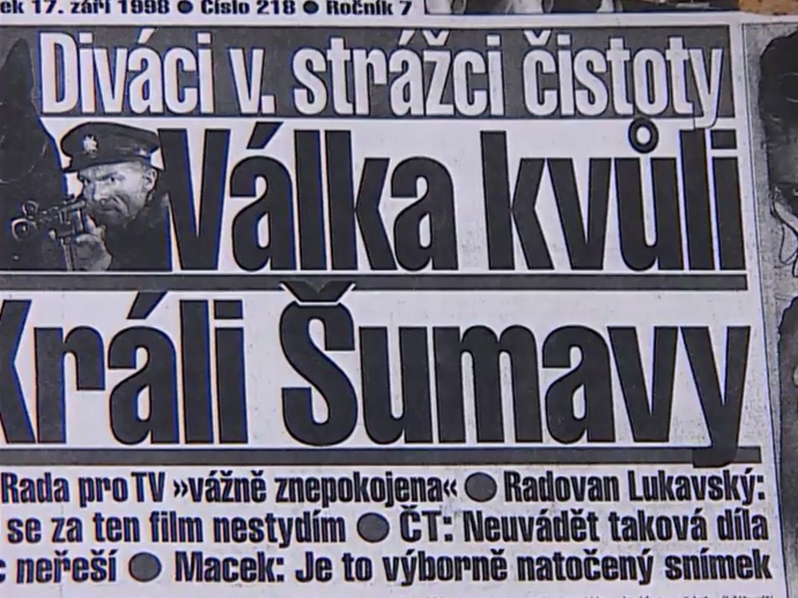 Z filmu <b><i>Zpráva o Králi Šumavy</i></b> (r. Kristina Vlachová). Zdroj: KinoArt