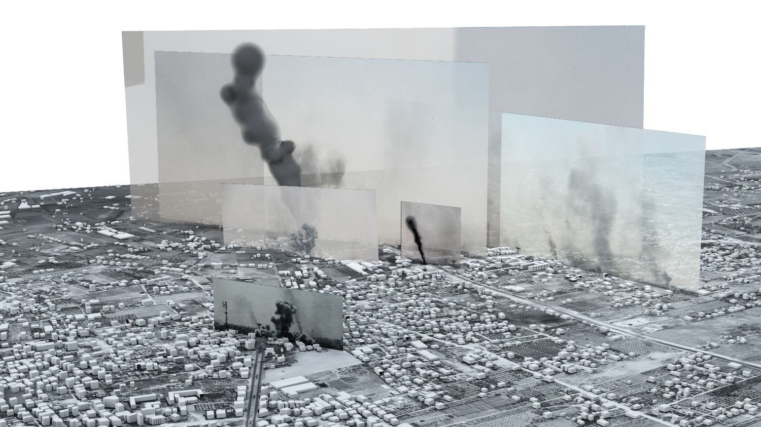 Z filmu <b><i>Bombardování Rafáhu</i></b> (r. Forensic Architecture, 2015) Zdroj MFDF Ji.hlava