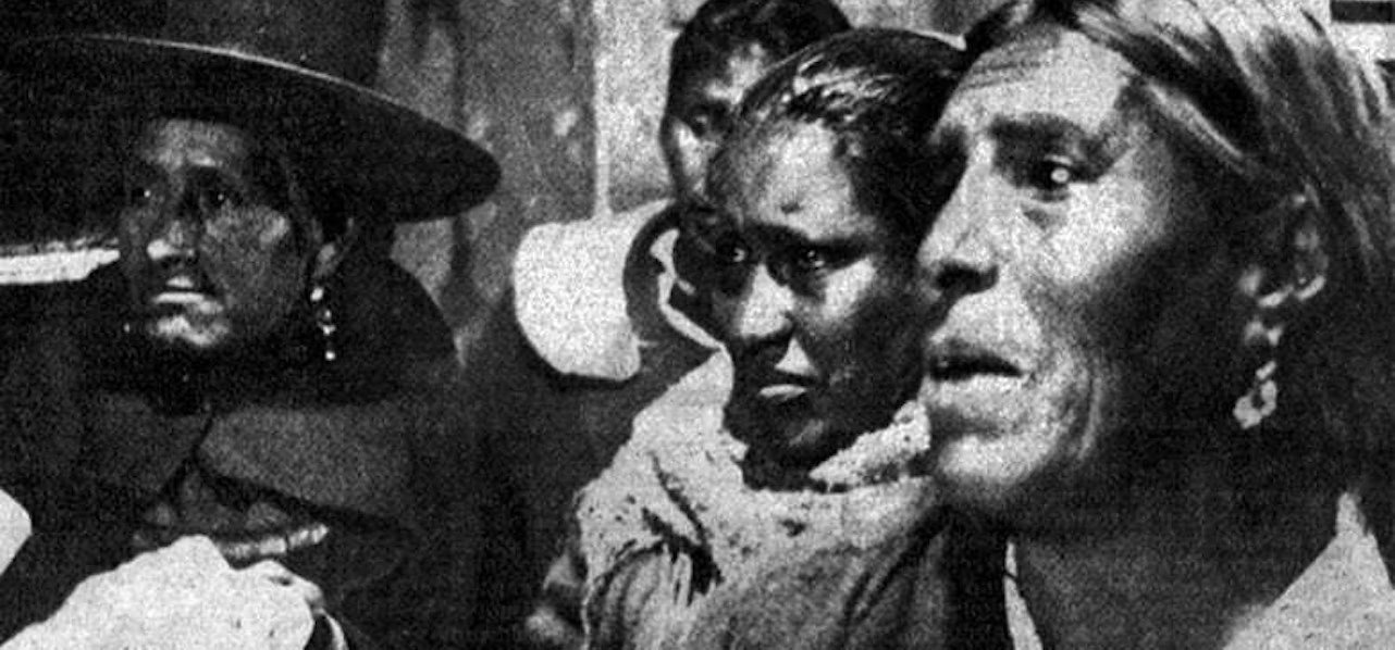 Z filmu <b><i>Odvaha lidu</i></b> (r. Jorge Sanjinés Aramayo, Grupo Ukamau, 1971) Zdroj Film Fest Gent