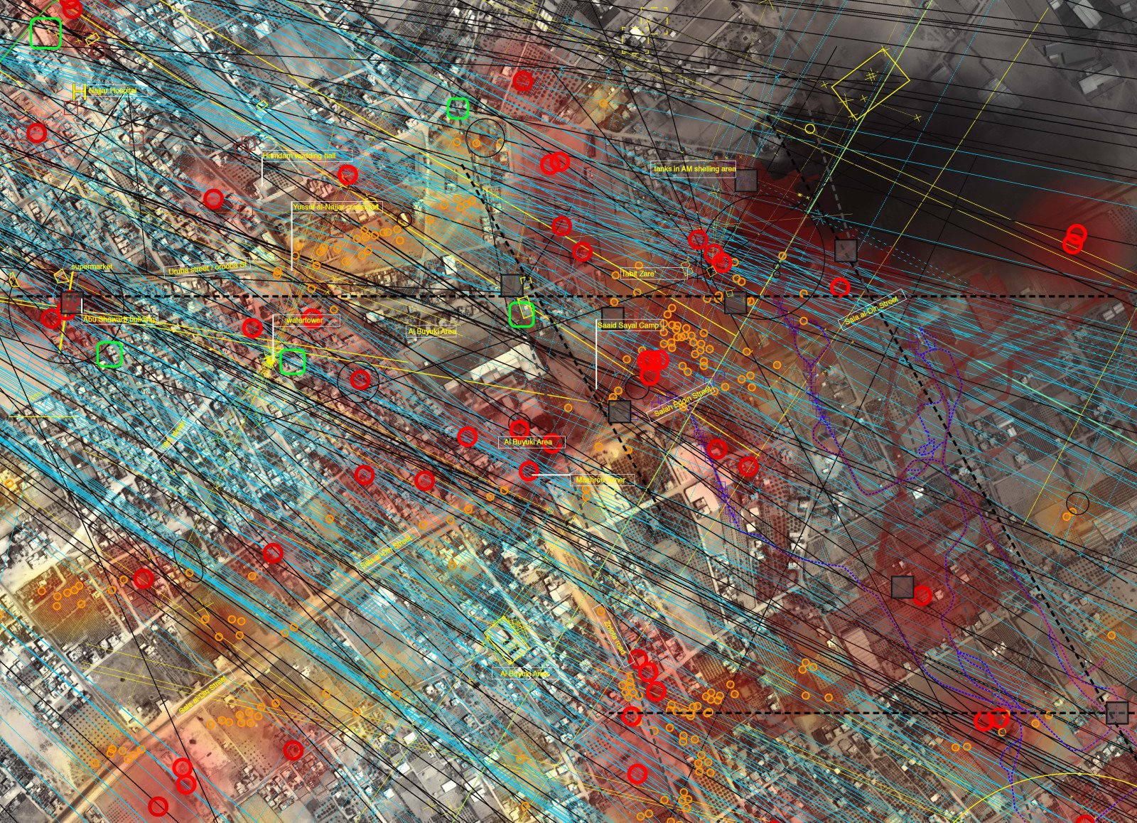 Z filmu <b><i>Bombardování Rafáhu</i></b> (r. Forensic Architecture). Zdroj MFDF Ji.hlava