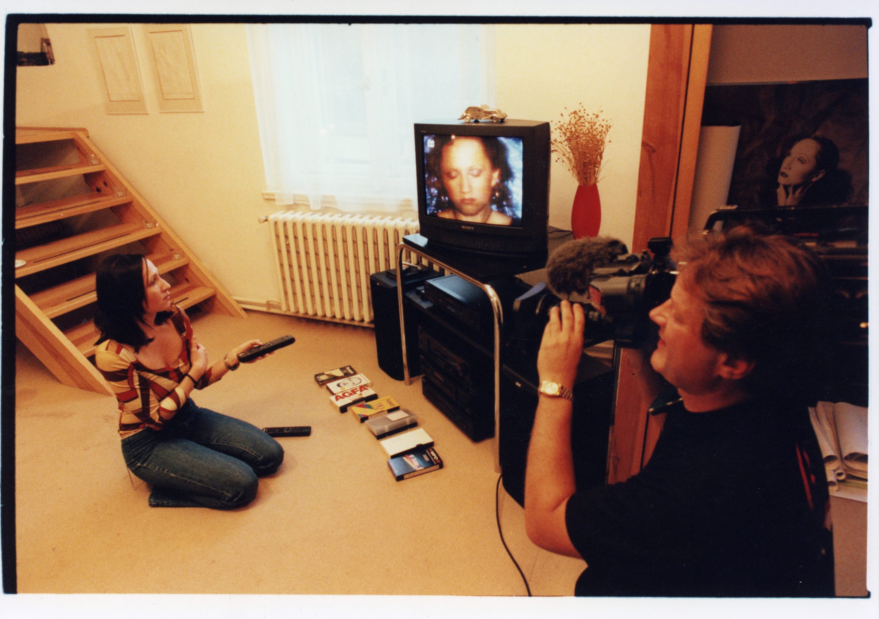 Z natáčení filmu <b><i>Bára Basiková</i></b>. Zdroj Negativ