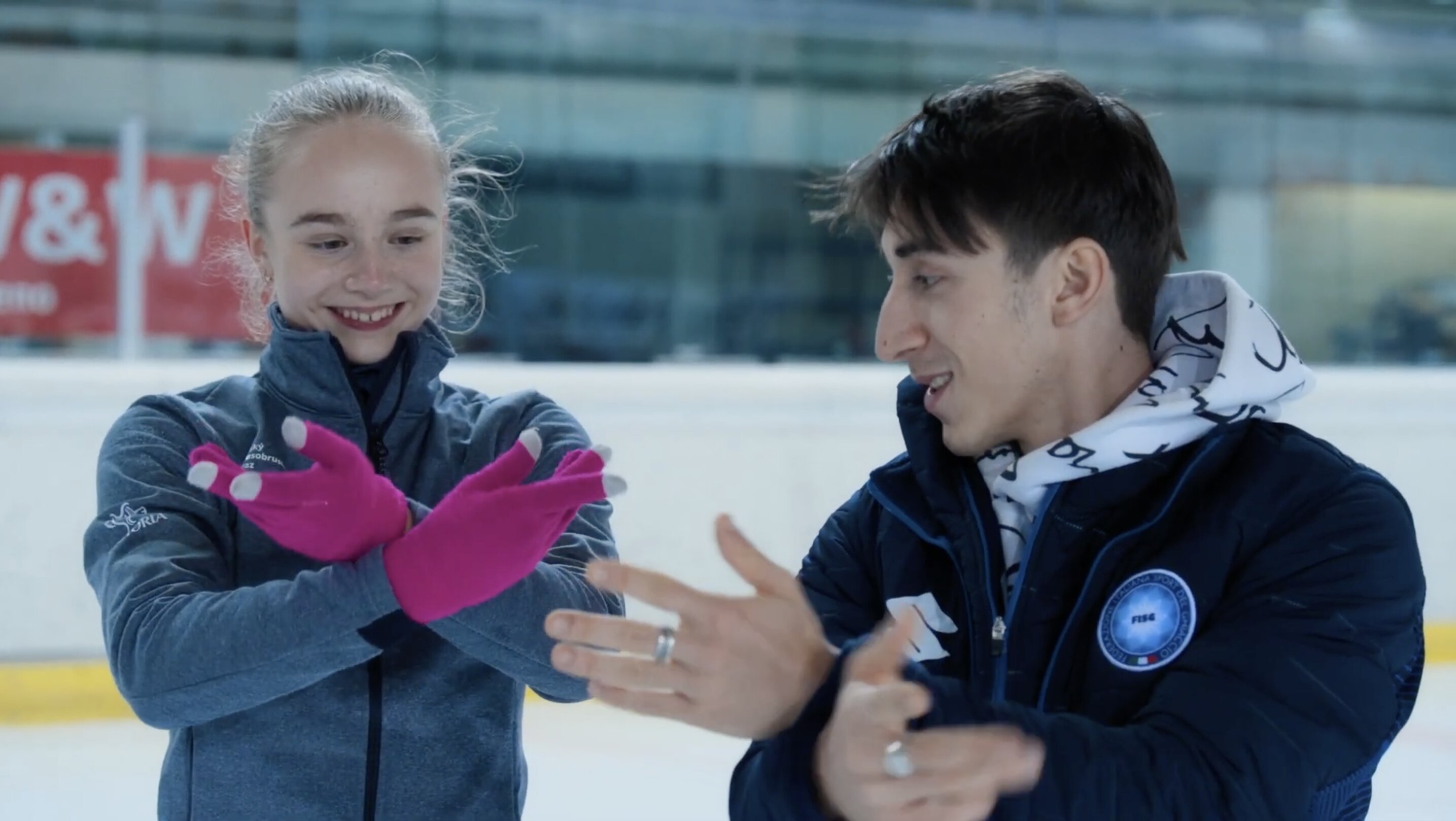 Barbora Vránková a italský reprezentant Gabriele Frangipani. Z filmu <b><i>Znovu vstaň</i></b>, Zdroj: MFDF Ji.hlava