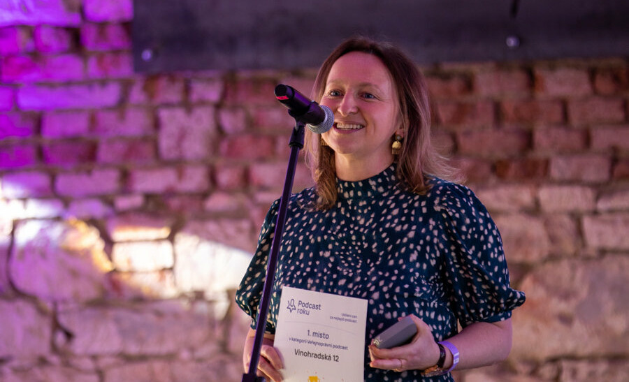 Moderátorka Vinohradské 12 Lenka Kabrhelová. Foto Marián Švoňavec