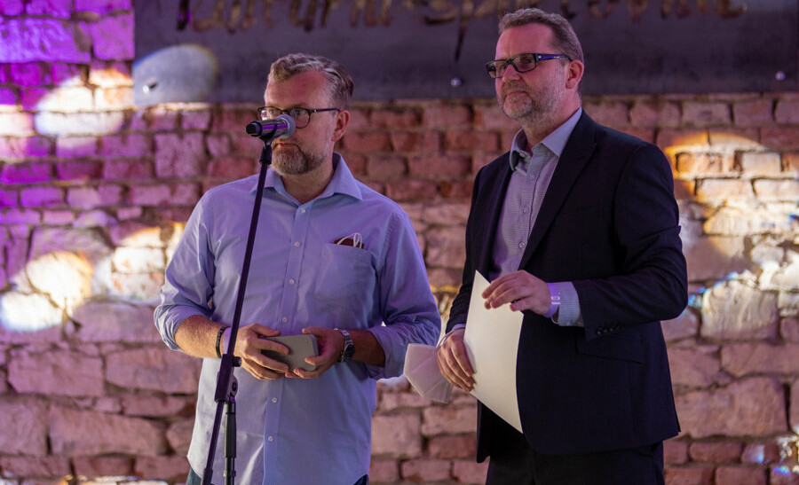 Autoři podcastu Přepište dějiny Martin Groman a Michal Stehlík. Foto Marián Švoňavec